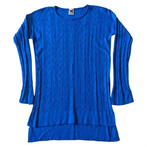 MISSONI Cobalt Blue Chevron Tunic Top P2P 21"